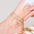 Peach | .925 Sterling Silver | Mermaid Glass Infinity Clasp Necklace